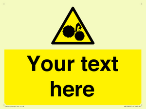 WM10840: Custom Warning: Risk of trapped fingers