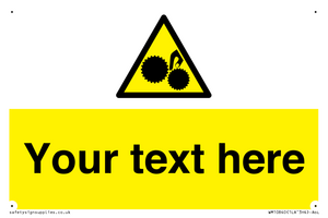 WM10840: Custom Warning: Risk of trapped fingers