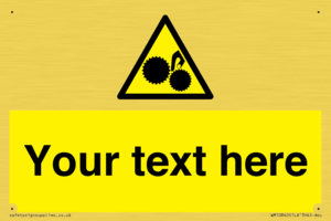 WM10840: Custom Warning: Risk of trapped fingers