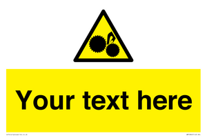 WM10840: Custom Warning: Risk of trapped fingers