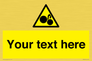 WM10840: Custom Warning: Risk of trapped fingers