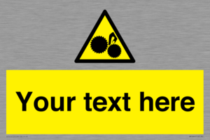 WM10840: Custom Warning: Risk of trapped fingers