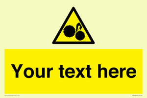 WM10840: Custom Warning: Risk of trapped fingers