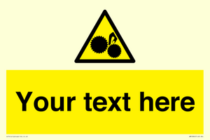 WM10840: Custom Warning: Risk of trapped fingers