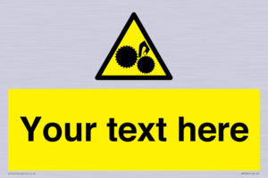 WM10840: Custom Warning: Risk of trapped fingers