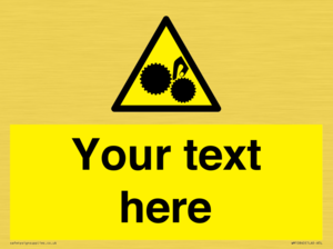 WM10840: Custom Warning: Risk of trapped fingers