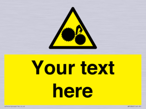WM10840: Custom Warning: Risk of trapped fingers