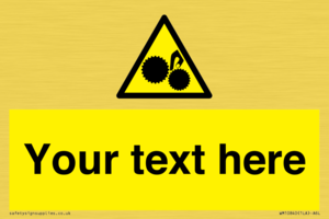 WM10840: Custom Warning: Risk of trapped fingers