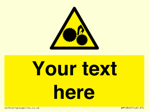 WM10840: Custom Warning: Risk of trapped fingers