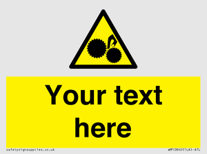 WM10840: Custom Warning: Risk of trapped fingers