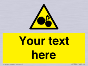 WM10840: Custom Warning: Risk of trapped fingers