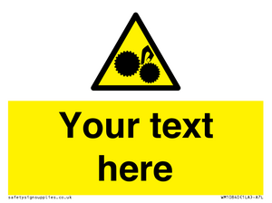 WM10840: Custom Warning: Risk of trapped fingers