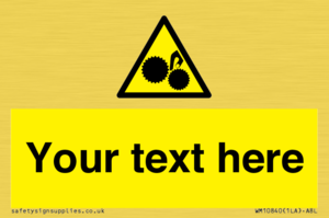 WM10840: Custom Warning: Risk of trapped fingers