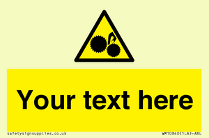 WM10840: Custom Warning: Risk of trapped fingers