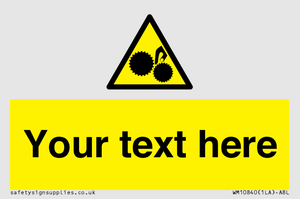 WM10840: Custom Warning: Risk of trapped fingers