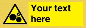 WM10840: Custom Warning: Risk of trapped fingers