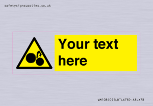 WM10840: Custom Warning: Risk of trapped fingers