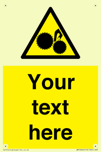 WM10840: Custom Warning: Risk of trapped fingers