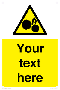 WM10840: Custom Warning: Risk of trapped fingers