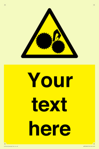 WM10840: Custom Warning: Risk of trapped fingers