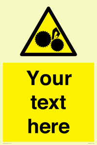 WM10840: Custom Warning: Risk of trapped fingers