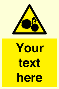 WM10840: Custom Warning: Risk of trapped fingers