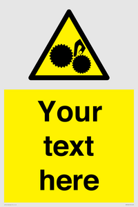 WM10840: Custom Warning: Risk of trapped fingers