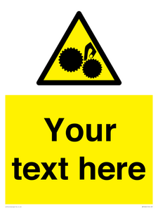 WM10840: Custom Warning: Risk of trapped fingers