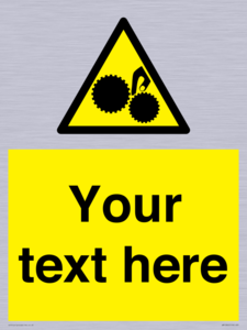 WM10840: Custom Warning: Risk of trapped fingers