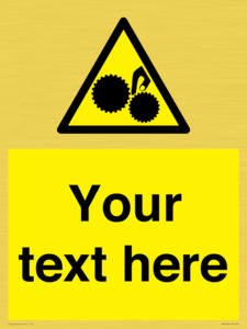 WM10840: Custom Warning: Risk of trapped fingers