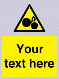 WM10840: Custom Warning: Risk of trapped fingers