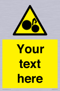WM10840: Custom Warning: Risk of trapped fingers