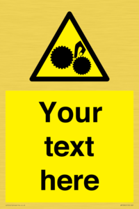 WM10840: Custom Warning: Risk of trapped fingers