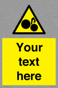 WM10840: Custom Warning: Risk of trapped fingers