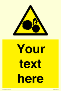 WM10840: Custom Warning: Risk of trapped fingers