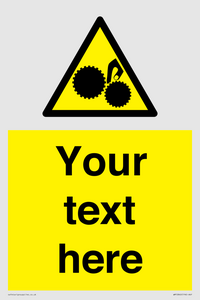 WM10840: Custom Warning: Risk of trapped fingers