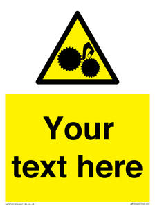 WM10840: Custom Warning: Risk of trapped fingers