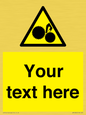 WM10840: Custom Warning: Risk of trapped fingers