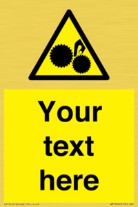 WM10840: Custom Warning: Risk of trapped fingers