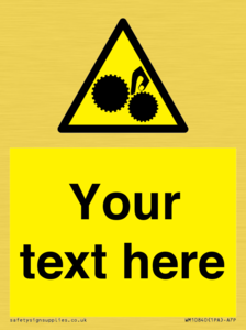 WM10840: Custom Warning: Risk of trapped fingers