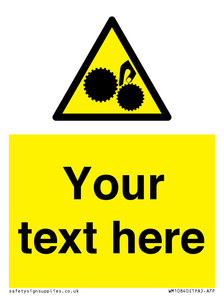 WM10840: Custom Warning: Risk of trapped fingers