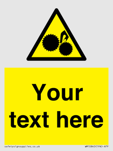 WM10840: Custom Warning: Risk of trapped fingers