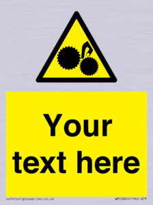 WM10840: Custom Warning: Risk of trapped fingers