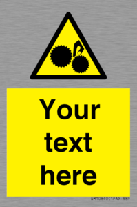 WM10840: Custom Warning: Risk of trapped fingers