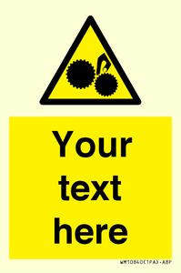 WM10840: Custom Warning: Risk of trapped fingers