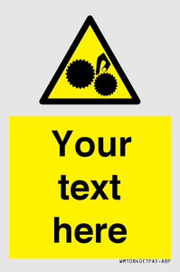 WM10840: Custom Warning: Risk of trapped fingers
