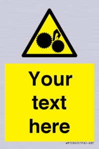 WM10840: Custom Warning: Risk of trapped fingers