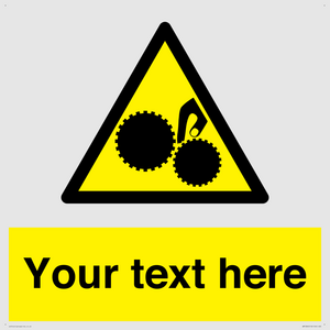 WM10840: Custom Warning: Risk of trapped fingers