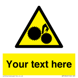 WM10840: Custom Warning: Risk of trapped fingers