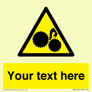 WM10840: Custom Warning: Risk of trapped fingers